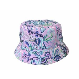 Lilly Pulitzer Bucket Hat Lilac Freesia Mermaid Summer Bright Purple NEW Shell